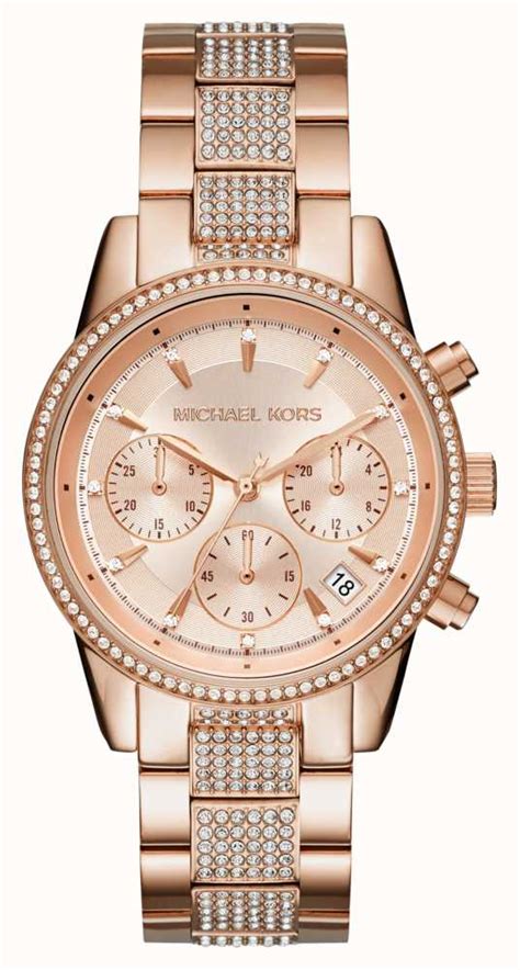 mk6485 michael kors|Michael Kors Women's Chronograph Ritz Rose Gold.